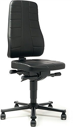 Arbeitsdrehstuhl Kunstleder Highline H.450-600mm m.Rollen