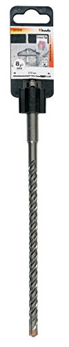 kwb Cross-Tip Hammerbohrer Ø 8 mm 261508 (210 mm Länge, 4-schneidig, SDS plus Aufnahme)
