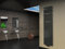 Badheizkörper mit Glas Design Montevideo 3 Glasfront 180x47cm 1118 Watt anthrazit - moon +2 Halter 15mm SZAGATO Handtuchwärmer Handtuchtrockner Handtuchhalter Paneelheizkörper Mittelanschluß