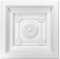 1 placa de techo | PU | estuco | resistente a los golpes | Grand Decor | 60 x 60 cm | FR8099