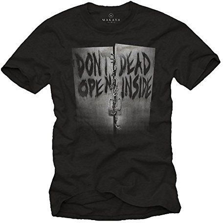 Walking Dead T-Shirt Don´T Open Dead Inside Noir Homme XL