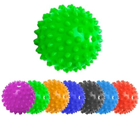#DoYourSports Igelball & Faszienball | Massageball 8cm ⌀ | Lacrosse Ball für Hals, Rücken & Füße mit Stachel-Oberfläche | Ideal zum Faszientraining | Akupressurball mit Noppen [Hellgrün]