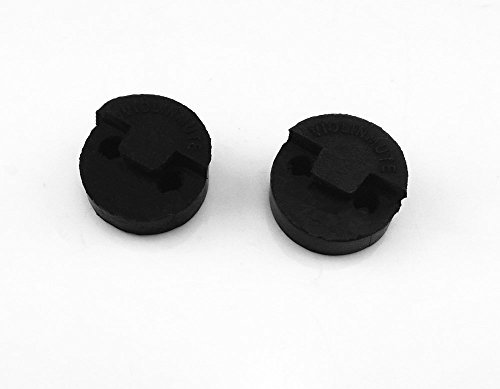 Honbay Dämpfer für Violine / Bratsche, rund, Gummi, Schwarz, 2 Stück