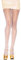 PrettyLoveHose Collant Résille Classique (Noir, Beige, Blanc, Marron, Jaune, Bleu, Rose, Rouge, Vert) (Blanc)