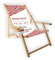 MultiBrands® Holz-Liegestuhl, mit Armlehne und Getränkehalter, klappbar, Motiv Mama