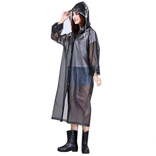 Ponchos de Pluie Transparent Unisexe Imperméables à Capuche Portable Léger Cape de Pluie Respirant Manteau Imperméable Couve-vant Coupe-Vent Raincoat Pour Camping Randonnée Pêche Voyage