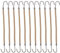 Frcolor 20 stücke Pferdeschwanz Haken Elastische Bänder Hair Styling Stirnband Hair Claw Haarspangen braid (Apricot)