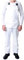 GRS Bib and Brace Dungaree Overalls Painters Suit for Decorators Builders, White, 3XL