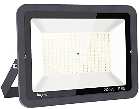 200W LED Foco Exterior Alto Brillo Proyector Led Impermeable IP65 Blanco Cálido 3000K Floodlight Led Foco Exterior Iluminación para Patio, Camino, Jardín, Almacén