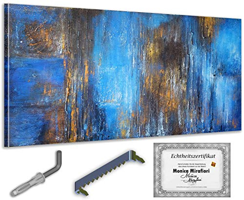 Monica Mirafiori I 100% HANDGEMALT I Gemälde Supreme 140x70cm | Gemälde Handgemalt | Acrylgemälde | Sehr Großes Acrylbild I Moderne Kunst I Kunstbilder