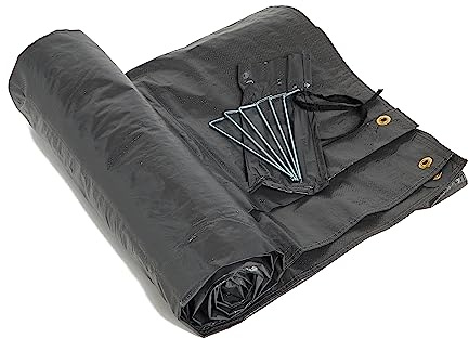 Hi-Gear Hampton 4 Person Tent Footprint, Prolongs the Life of your Tent, Groundsheet Protector, Tent Accessories, Festival Essentials, Camping Accessories, Camping Equipment, Grey