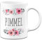 Tassenbrennerei Tasse mit Spruch Pimmel blumig - Kaffeetasse lustig mit Beleidigung - Spülmaschinenfest (Weiß)