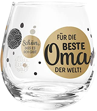 Whiskyglas, Wasserglas oder auch Weinglas mit Spruch Für die beste Oma der Welt