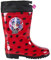 Lady Bug Stivali d'acqua per bambini rosso, taglia scarpa 27