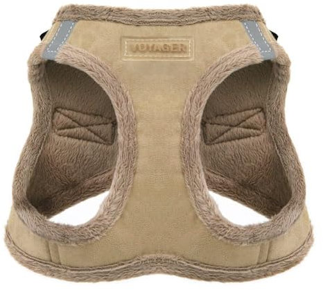 Voyager Step-In Plüsch-Hundegeschirr by Best Pet Supplies - Step-In-Westengeschirr für kleine und mittelgroße Hunde, Weicher Plüsch, Latter, size M - Brust 40- 45 cm