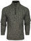 Xact Men's 1/4 Zip Funnel Neck Cable Jumper, Mid Weight, 2 Colour Twist (Black/Dove Grey Twist) XL