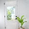 WdFour Door Curtains for Door Window, French Door Curtains for Privacy, Easy Installed Tricia Door Panels,Front Door Sidelight Curtain Tie up Shade, 25W x 40L Inch Greyish White, 1 Panel