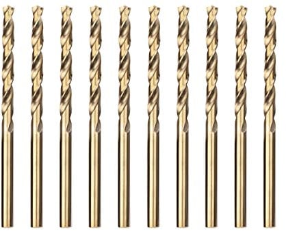 Meccion HSS-Co Punta per Metallo Professional 10pcs 4.0mm Punte Elicoidali per Forare Acciaio Inox e Metallo, Norma DIN 338
