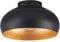 EGLO Deckenlampe Mogano 2, 1-flammige Deckenleuchte, Wohnzimmerlampe aus Metall in Schwarz und Gold, Flurlampe Decke, Deckenbeleuchtung mit E27 Fassung