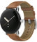MoKo Leder Armband Kompatibel mit Google Pixel Watch 3 41mm/Pixel Watch 2/Pixel Watch, Echtes Leder Ersatzarmband Uhrenarmband für Damen und Herren, Hellbraun