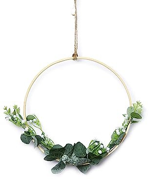 HEITMANN DECO Kunstblumen Kranz mit Blättern, Natur/grün, ca. 23cm