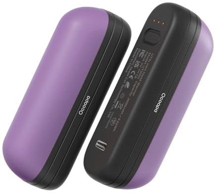 OCOOPA Handwärmer Taschenwärmer UT2S Mini, 5200mAh, Handwärmer Magnetisch Elektrisch 2er Set, Taschenofen Wiederverwendbar, Outdoor Camping Gadgets für Wärme, Geschenke für Frauen und Männer