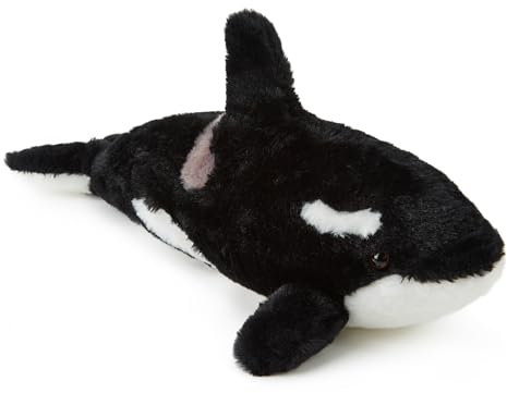 Zappi Co Orca Wal Plüschtier (45 cm) – Sanfter riesiger Meeresplüsch, umweltfreundlich, Favorit für ozeanliebende Kinder, 100% recycelt