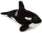 Zappi Co Orca Wal Plüschtier (45 cm) – Sanfter riesiger Meeresplüsch, umweltfreundlich, Favorit für ozeanliebende Kinder, 100% recycelt