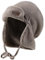 Sterntaler Fliegermütze einfarbig aus weichem Fleece - Jungen Holzfällermütze mit angeschnittenen Ohrenklappen und Bindeband - Kinder Wintermütze, gefüttert mit Microfleece - braun Melange,49