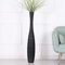 Leewadee Große Bodenvase Für Pampasgras Und Blumen, 105 cm hoch, Schwarz, Resin