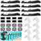 Lot de 8 sangles de fixation et pinces de fixation pour piscine - Enrouleur de piscine - Film solaire mobile - Accessoires pour système d'enroulement mobile pour bâches de piscine