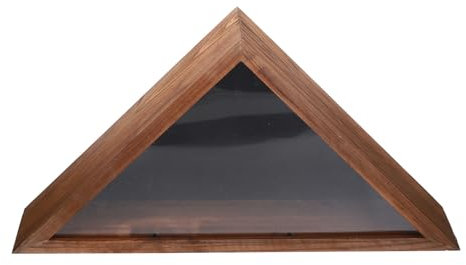 SEWACC Rustikale Dreieck Flagge Fall Holz Flagge Vitrine Patriotischen