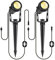 ECOWHO 2 Pack Gartenstrahler ohne Stecker 12V 3W LED Gartenbeleuchte Verlängerungsgartenlichter (Warmweiß, 2er-Pack)