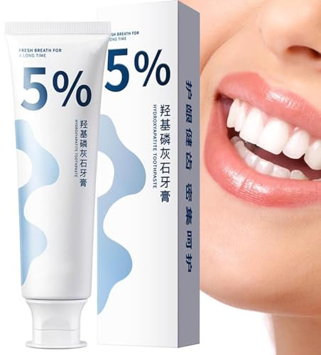 Hydroxylapatit Zahnpasta, Zahnpasta Zur Zahnschmelzreparatur, Nano-Hydroxylapatit-Zahnpasta, Sauberer Minzgeschmack, Stärkende Remineralisierende Hydroxylapatit-Zahnschmelzreparatur-Zahnpasta Gegen