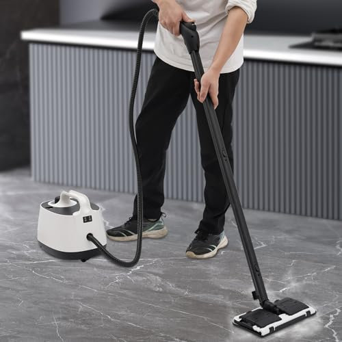Dampfreiniger Max. Druck 4Bar Handdampfreiniger Fassungsvermögen Wassertank 1.6L tötet und beseitigt 99,99%* der Viren für Teppiche Boden Fliese Fenster Sofa