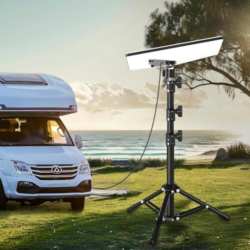 Portable Starlink Mini Tripod Mount, Adjustable Height and Tilt, Starlink Internet Kit Satellite Mounting Kit with Starlink Mini Pipe Adapter,Compatible with Starlink Mini(V4) Dish