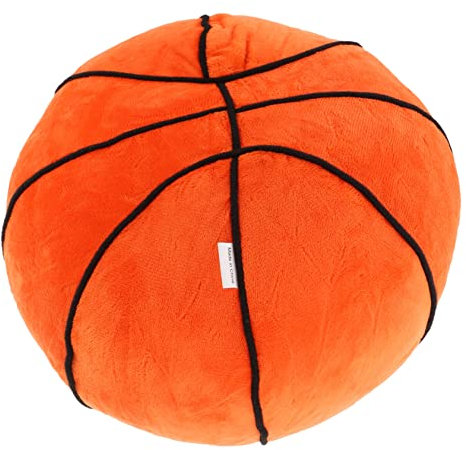 MOLUCKFU Plüsch Basketball Kissen Maßstab Weicher Und Gemütlicher Wurfball Dekorativer Sport-Pillow Für Kinderzimmer Und Büro Geburtstag