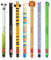 Legami – Set aus 7 radierbaren Gelstiften mit wärmeempfindlicher Tinte, in verschiedenen Farben und mit Motivdesigns, 0,7 mm Spitze, mit Panda, Katze, Biene, Lama, Löwe und mehr