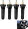 4 Stück TPMS Reifendrucksensor Ventilstämme, Autoreifen Ventil,Gummi Ventile, Gummiventil Ersatz für Reifendruckkontrollsystem, Langlebige Ventileinsätze mit Befestigungsschrauben für Autos