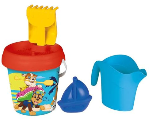 Smoby - Paw Patrol - Annaffiatoio con secchio - Setaccio, rastrello, paletta, stampo per sabbia - Dai 18 mesi - Prodotto in Francia