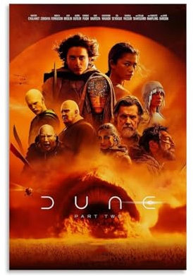 YHZCSCDXY Dune Moderne Klassiker, Film-TV-Serie, Leinwand-Poster, Wandkunst, dekoratives Gemälde, Schlafzimmer, 50 x 75 cm, ungerahmter Stil