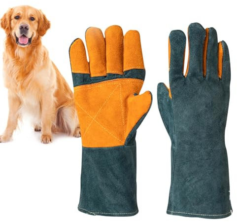 Anti Biss Handschuhe Hund, 35cm/60cm Bissfeste Handschuhe Für Den Umgang Mit Tieren, Schutzhandschuhe Für Den Ganzen Arm, Für Den Ganzen Arm, Zum Baden, Gärtnern, Pflegen, Schweißen, Umgang Mit Tieren