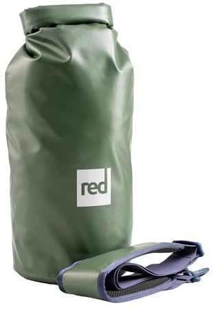 Red Original Waterproof Roll Top Dry Bag 10L with Shoulder Strap– Completely Submergible, Puncture-Resistant, for Paddleboarding, Swimming, Kayaking - Forest Green