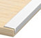 Générique Nez de Marche Profilé d'escalier Antidérapant 100 cm, Protection de Marche en Aluminium, Bordure Décorative(White)