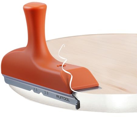 RUITOOL Kantenanleimschneider mit scharfen Edelstahlklingen und ergonomischem Griff, geeignet für Furnier, PVC und ABS an geraden, gebogenen und abgeschrägten Kanten