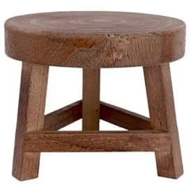 GeFSDOU Wood Low Stools Small Bench Plant Stand Indoor Outdoor Er Pot Holder Shelf Modern for Entryway Garden Decoration