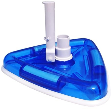 Toddmomy Limpiafondos De Piscina Triangular Transparente con Cepillo De Nylon para Vaciado Preciso Esquinas Compatible con Piscinas Elevadas y Enterradas Herramienta Efectiva para Limpieza