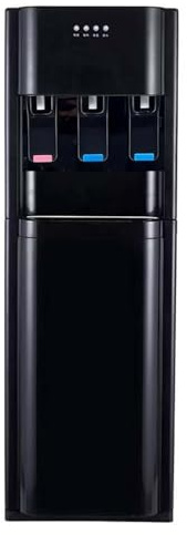 Heiß- Und Kaltwasserspender Mit Bodenbefüllung, Schneller Heiz- Und Kühlleistung (5 L/H Durchfluss), Sicher Für Die Ganze Familie Dank Trockengehschutz, Edelstahl 304(Black,Hot+Warm+Cold)