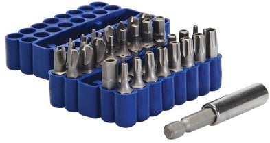 Silverline 909353 Security Bit Set 33pce 25 mm