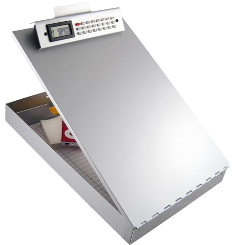 Saunders Redi-Rite Klemmbrett aus recyceltem Aluminium, mit Taschenrechner-Clip, Briefgröße, 21,6 x 30,5 cm (11025)